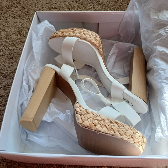 Women's Espadrille Platform Heels Sz. 10 - Picture 2 of 4